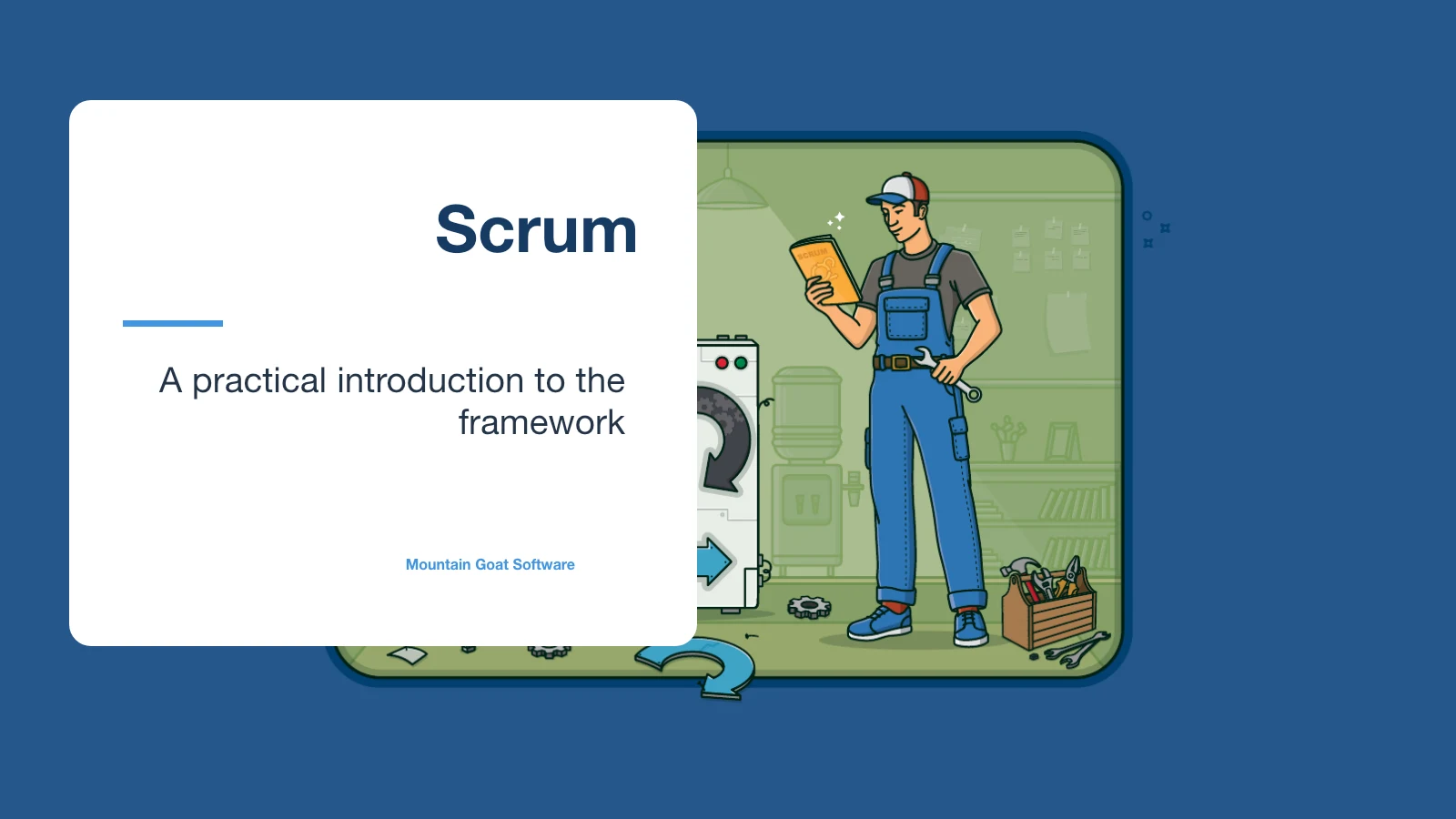 Title slide from the Introduction to Scrum presentation